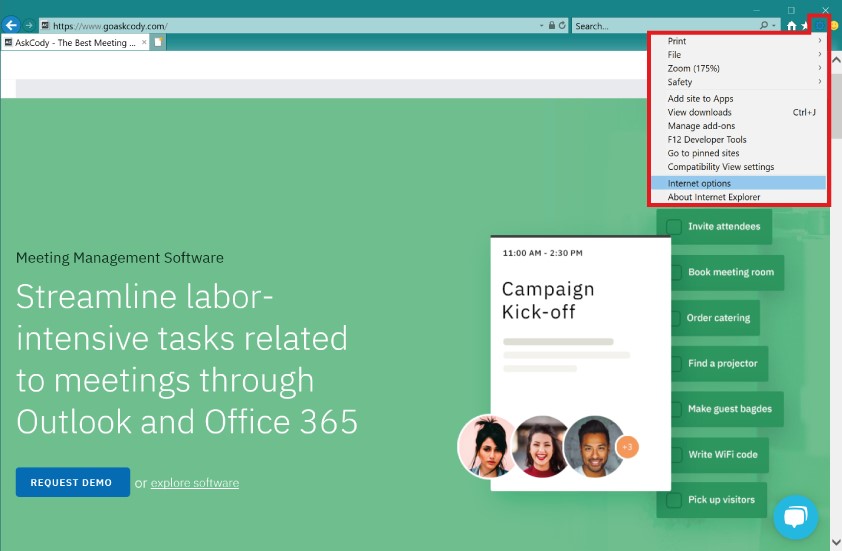 Why are the addin contents blank in Outlook?